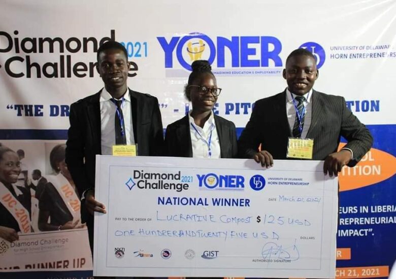 YONER-Liberia Partners with University of Delaware Horn Entrepreneurship Diamond Challenge